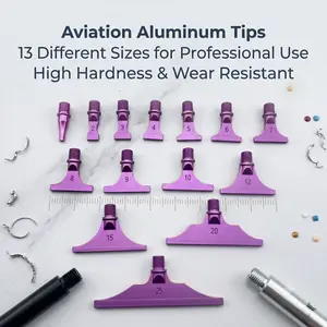 Diamond painting dot drill pen tip Threaded aerospace aluminum pen tip 5D diamond painting dot drill pen accessory — dedicated pen tip for diamond painting dot drills