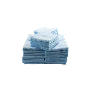 Autofiber Elite Edgeless Microfiber Towel Blue - 16" x 16" BULK 50x