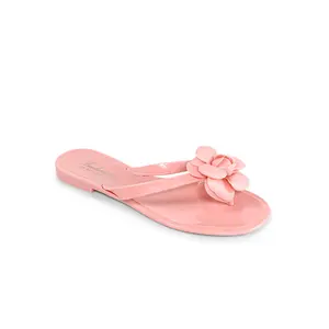 Frederick's Of Hollywood Jelli Camellia Thong Sandals