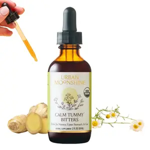 Calm Tummy Digestive Bitters | Chamomile, Ginger | Debloat, Nausea | Urban Moonshine