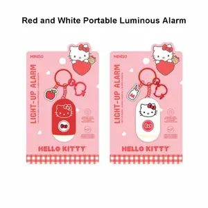 MINISO Hello Kitty Keychain Pendant, Portable Self-defense Luminous Personal Alarm, Cute Cartoon Anti-wolf Safety Emergency Alarm Device, Compact Portable Backpack  Ornament, Perfect Practical Gift for Girls Students Outdoor Travel Daily Use#Summervibes
