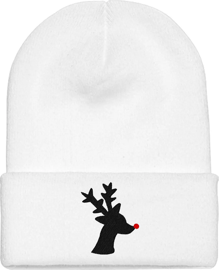 Red Nosed Reindeer Knit Beanie