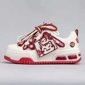 Chubby Neko Chunky Casual Sneakers Women's Sports Shoes Training - Cute Cat Design Double-Layered Laces Comfortable Fit Water-Resistant Material Trainer All Seasons Footwear Athletic Closed Runner Running Girl