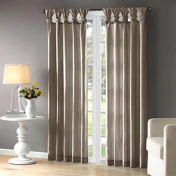 Madison Park Window Curtain 84" Panel Pewter