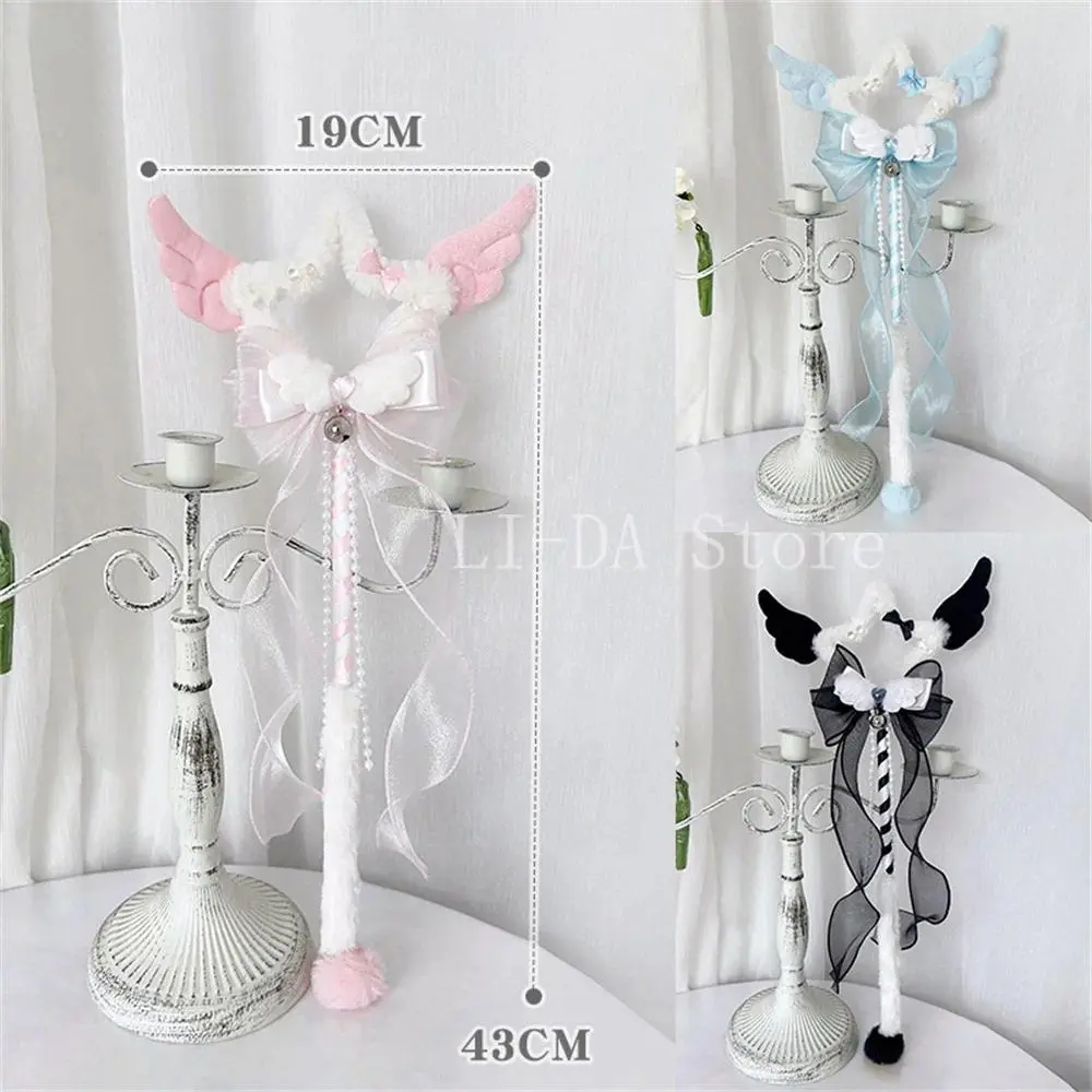43CM Lolita Princess Scepter Photography Prop Cute Magic Wand Anime Fairy Cosplay Props  Wedding Party Fantasy Accessory