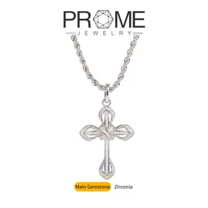 (CN023)Vintage Cross Pendant Necklace Zircon Retro Design, Stylish Elegance, Perfect Jewelry Gift for Women’s Daily Wear