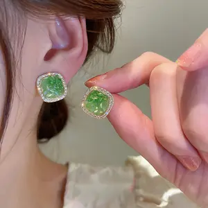 s925 silver needle earrings for women, niche design, high-end earrings DDES0667, exquisite, light luxury, versatile earrings, 14K gold-plated