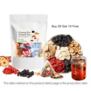 Kidney Tea Formula，Herbal Tea for Men & Women – Turmeric Kidney Health, Ginseng Five Treasure, Red Date Wolfberry, Scented Tea for Wellness，Turmeric, Red Date Goji, Ginseng & Floral Tea Bags for Detox & Relaxation Natural Beverage formula ginseng