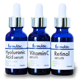 Facial Set by Formulaic | Vitamin C Serum + Retinol Serum + Hyaluronic Acid Serum | Lightweight, Fragrance-Free Skincare for Daily Glow | Brightening, Anti-Aging & Hydrating Formula | Vegan, Cruelty-Free Skincare Essentials Moisturizer Radiance