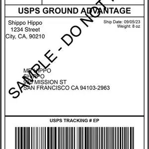 Individual Shipping Label for Customized Product Delivery