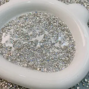 Mini Zircon Flat Back Nail Diamonds Much More Shiny Than K9 Crystal Jewelry Making Accessories Sparkling DIY Decoration