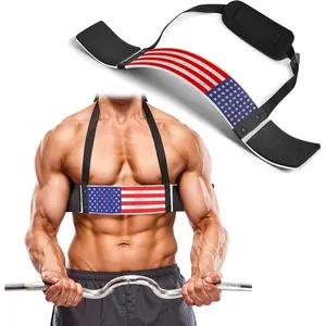 Arm Strength Trainer (for Biceps and Triceps) Adjustable Curl Rack with 7mm Durable Aluminum Plate and Neck Pad Isolation Curl Machine for Strength Training and Bodybuilding