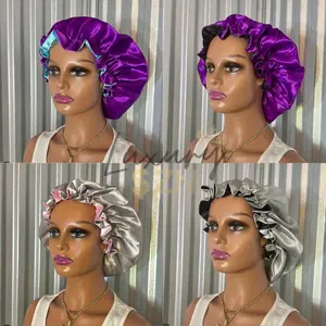 Satin Lined Reversible Bonnet: Optional Customization, Frizz-Reducing, Moisture-Locking, Sensitive Skin-Friendly