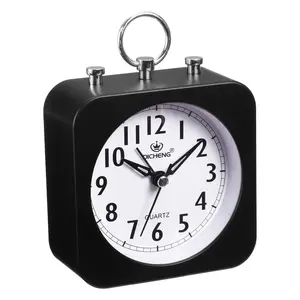 Retro Silent Analog Alarm Clock Battery Operated No Ticking Sound with Snooze for Bedroom