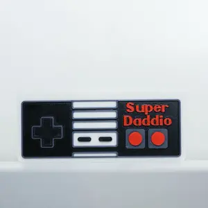 Super Daddio Retro Game Controller 3D Printed Classic Design Black Red White Buttons Gaming Accessory
