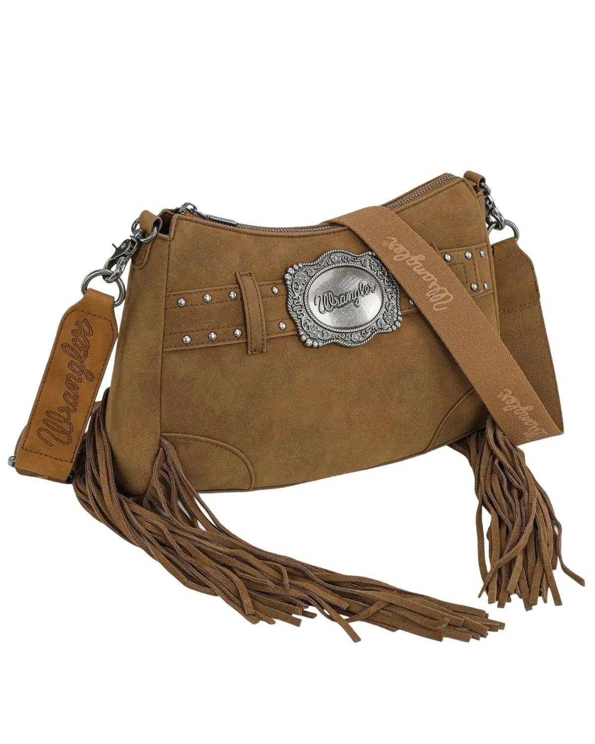 Wrangler Women's Women'S Fringe Buckle Hobo Bag - Wg241-2022-Br
