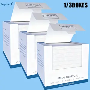 1 box / 3 boxes Disposable facial cleansing wipes, large and thick, suitable for dry and wet use, 40 sheets per box, 26 × 30 cm