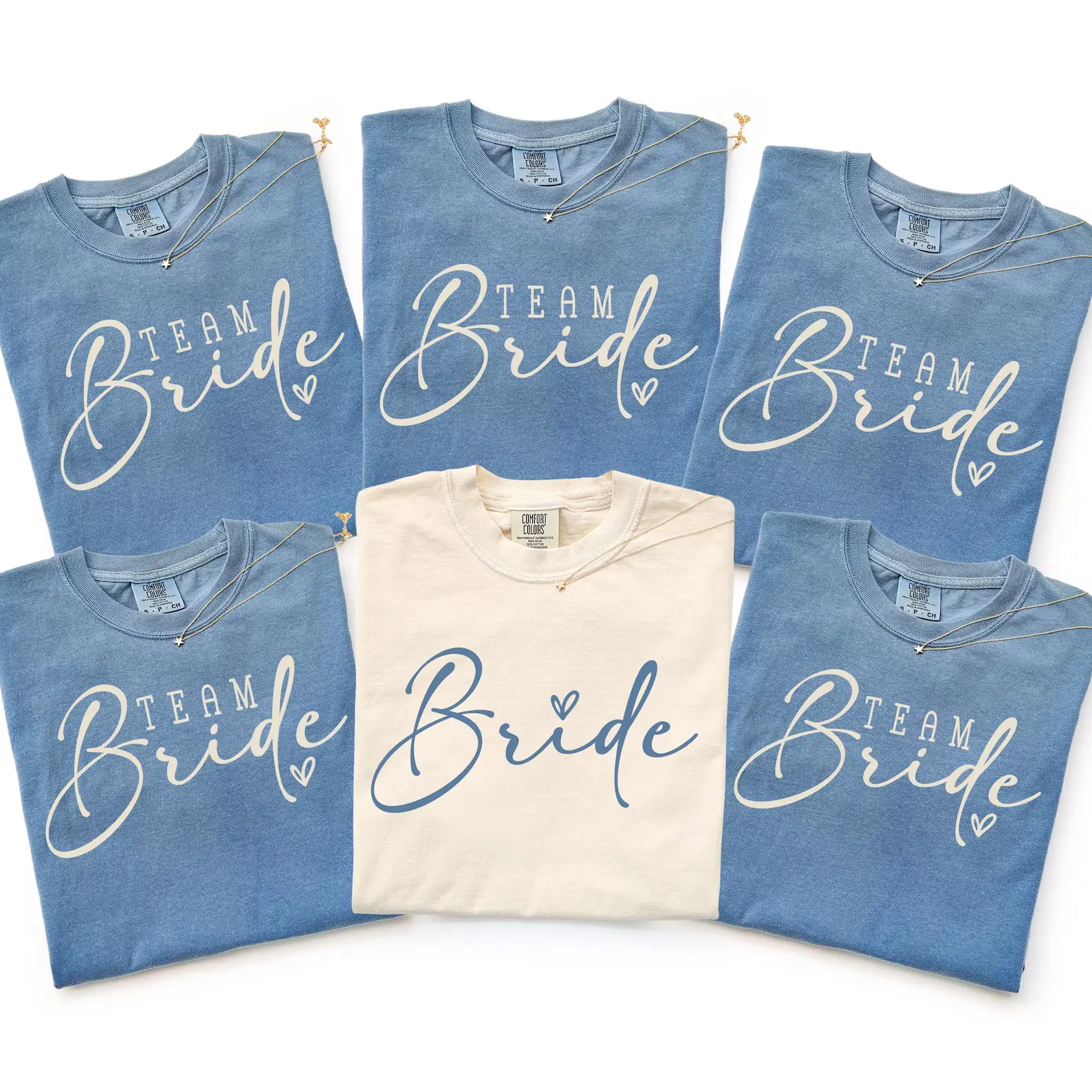 Wedding Crew Custom Role Team Bride & Team Groom Comfort Colors T-shirt, Cute Wedding Tee (ex: Groom, Team Groom: 3)
