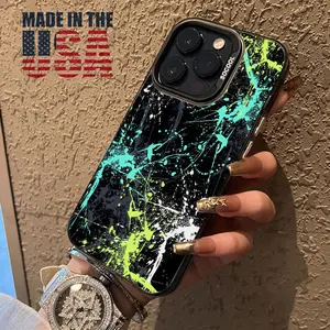 Personalised Graffiti Case for iPhone 16 15 14 Pro Max 13 12 11 XR XS Plus Shockproof Anti-Scratch Durable PC Back Protective Cover Protector Screen Protector Silicone Protection