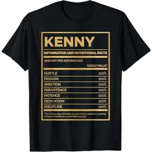 Kenny Nutrition Information Amount Per Serving T-Shirt