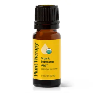 Plant Therapy Organic Immune Aid Essential Oil Blend 10 mL (1/3 oz) 100% Pure, Undiluted, Natural Aromatherapy
