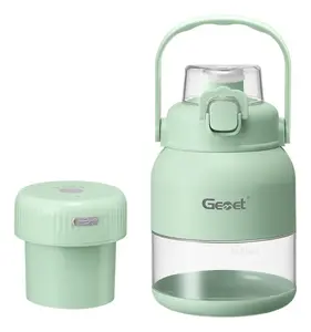 800ML Juicing Cup Portable Electric Juice Blender Summer Mixer Juicer Fruit Mixed USB Rechargeable Easy to Operate 10 Blades Strong Motor With Portable Handle Design