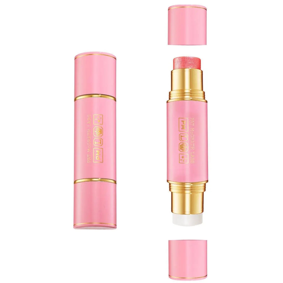 Skin Fetish: Highlighter + Balm Duo. A two-sided duo for a luxe glow.
