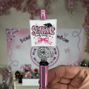 [A10] Beaded Pen w/ 1 ink refill