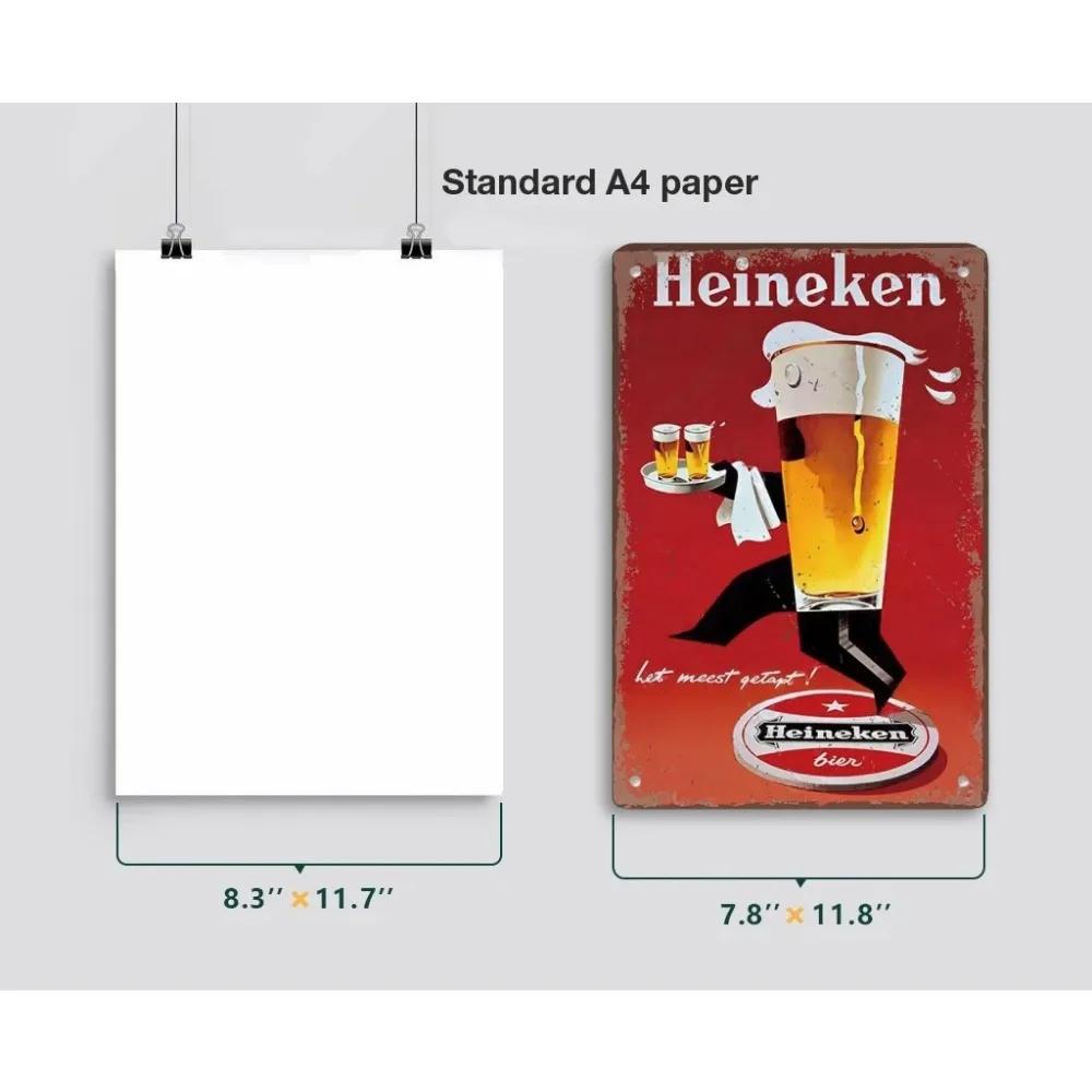 12x8 Inch  Aluminum Famous Beer Brand Poster Metal Sign Retro Belgian Dutch Beers Metal For Man Cave Bar Club Room Plaque Wall Art Decor