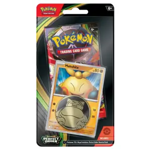 Pokemon TCG: Mega Evolution Perfect Order Checklane Blister - Makuhita (one pack, one promo card and coin)