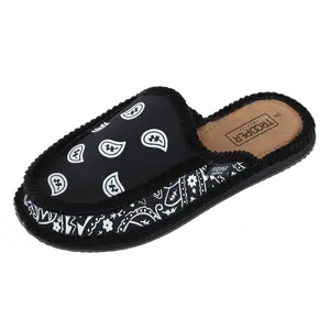 Trooper America Men's Open Back Bandana Print Slipper, Slippers