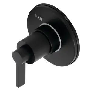 212 MAIN Modern ADA-Ready Solid Brass 3-Way Diverter Valve with Trim Kit, Easy-Install, In-Wall Use, Matte Black