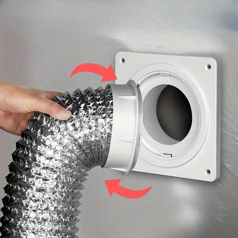 Drying Machine Vent Connector Kit, Drying Machine Vent Connector, Vent Connector with Quick Connect & Disconnect Function For Drying & Machine Bathroo