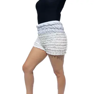 Folkicks Women's Folklorico Dance Bloomers, Pettipant, Calzonera, Lace Ruffles, Nylon, Short Length