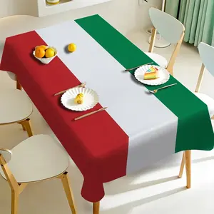 Italian Tri-color Stripe Tablecloth, Italian Style for Dining Room, Living Room, Banquet