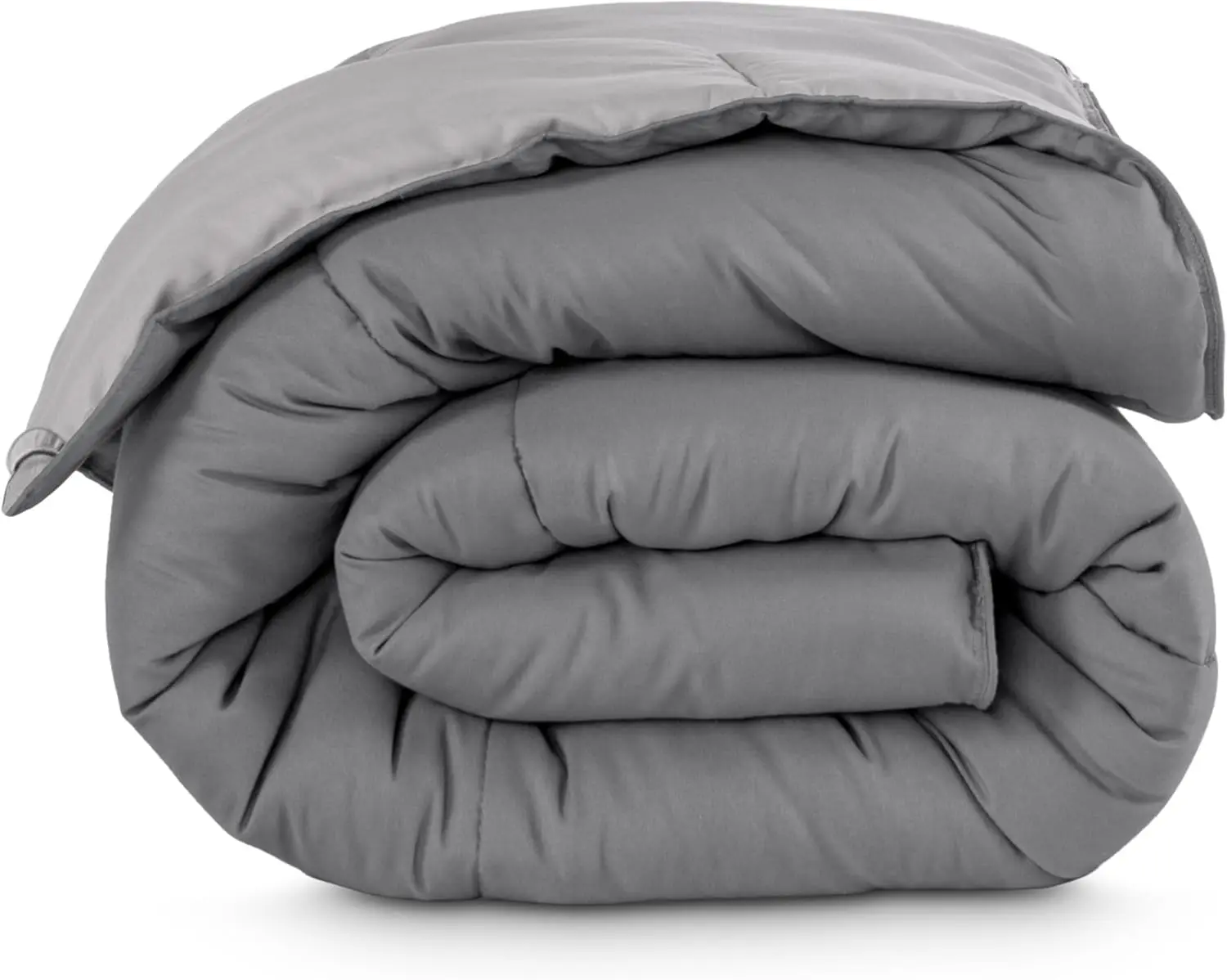 Bare Home Comforter - Reversible Colors - Goose down Alternative - Ultra-Soft - Premium 1800 Series - All Season Warmth - Bedding Comforter (Twin/Twin XL, Grey/Light Grey)