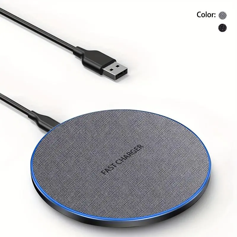15W Wireless Charger, Portable Fast Charger, Fast Wireless Charging Pad, Charging Pad Compatible with iPhone 14/13/12/11 & Samsung S23/S22 & AirPods