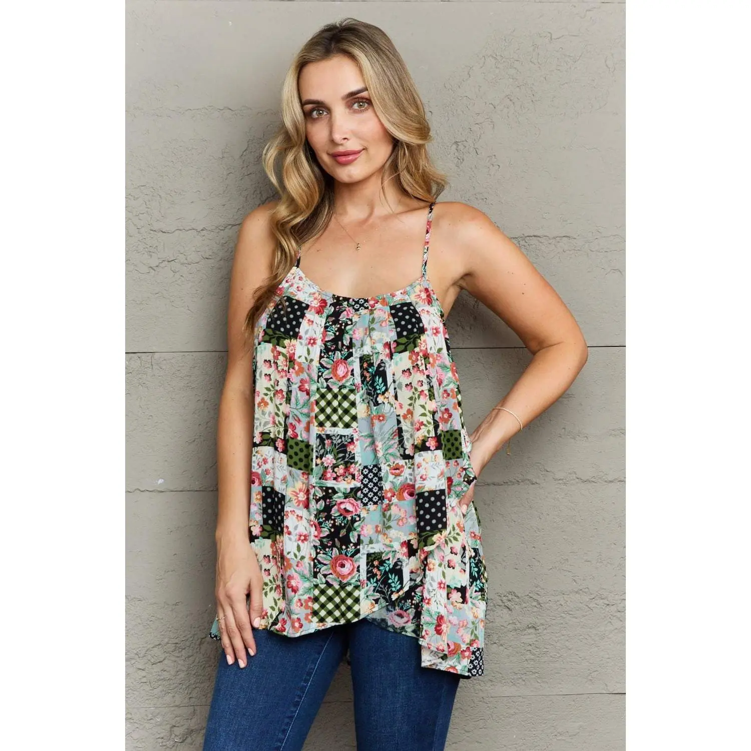 Ninexis Hang Loose Tulip Hem Cami Top