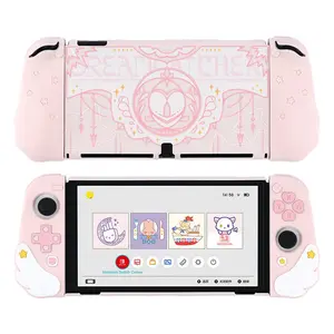 GeekShare Protective Case Compatible with NintendoSwitch / NS Oled Console Accessories and Joy Con- SlimCover Case Charging Dock Case with Ergonomic Designfor Switch Model - Star Wings