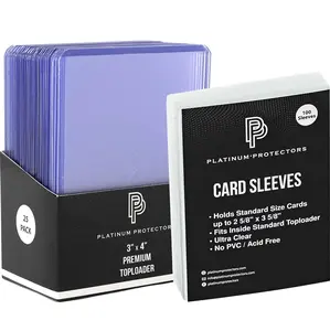 Platinum Protectors Top Loaders & Penny Sleeves Premium Bundle for Trading Cards