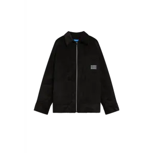 Velvet Zip Up Overshirt