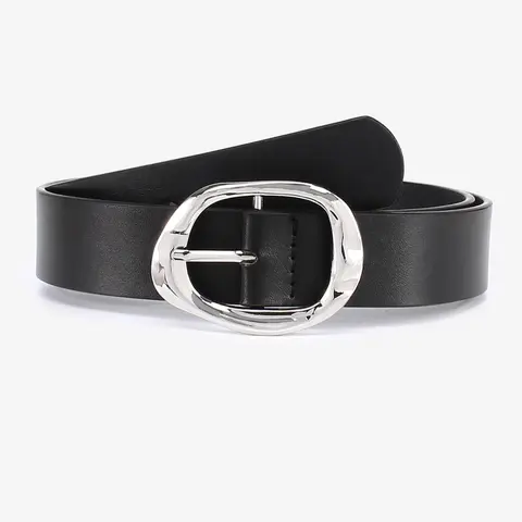 Women's Fashionable Solid Color PU Buckle Belt, Casual Waistband for Jeans Trousers, Trendy All-match & Exquisite Belt for Birthday Gift, Belt with Buckle