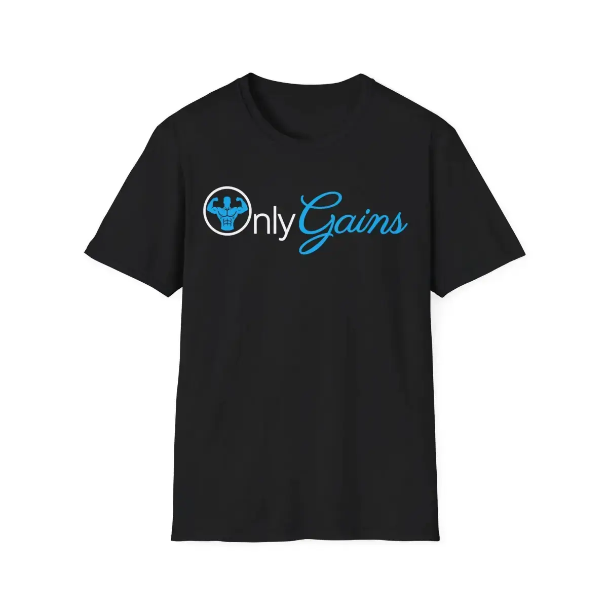 [100% Cotton] Only Gains Parody Gym Pump Cover |         Men'S Workout T-Shirt |         Funny Gym Rat Lifting Tee Golf Gift T-Shirt For Men And Women