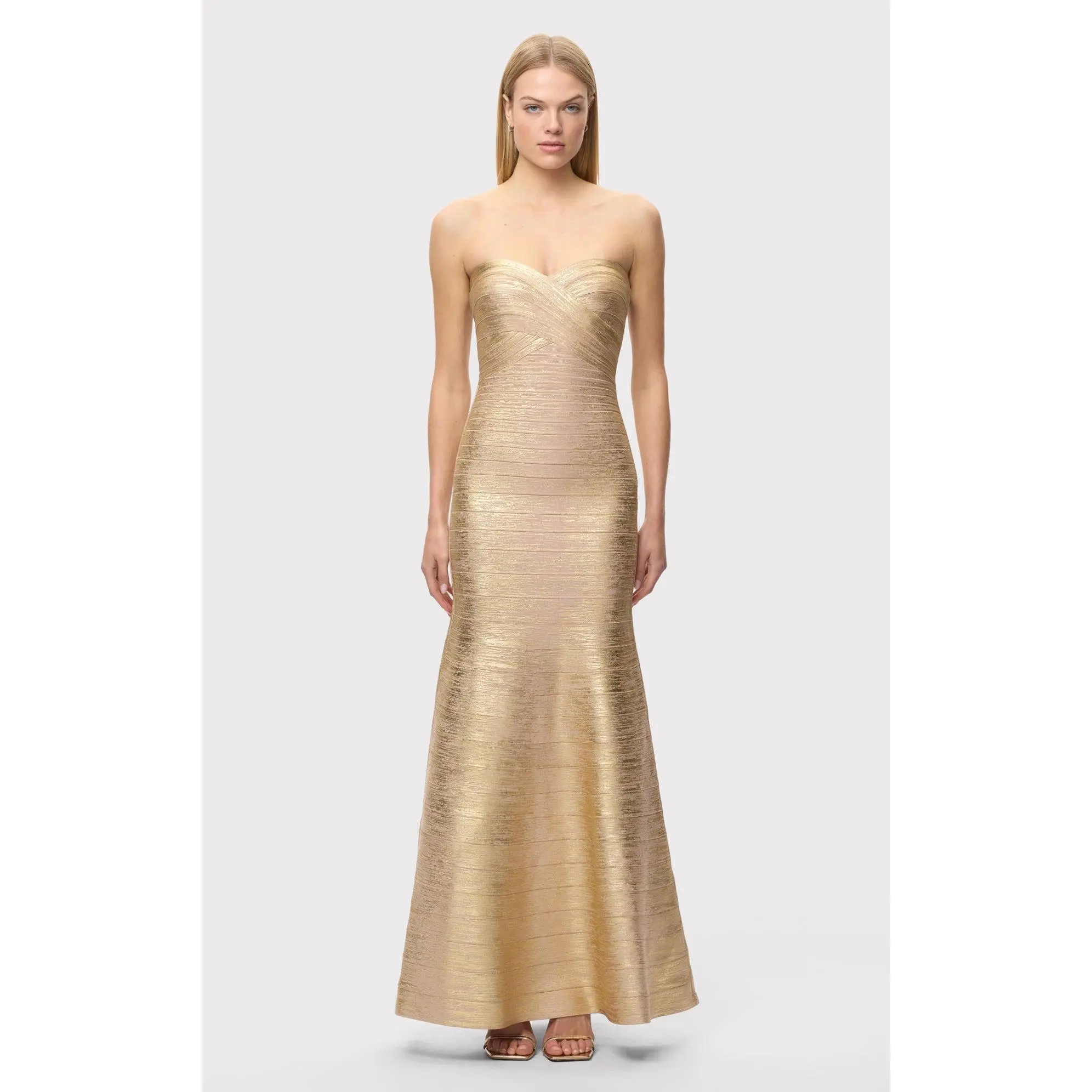 THE METALLIC SARA GOWN