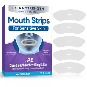 Anti-Snoring Mouth Tape for Adults –Mouth Strip Lip & Nose Breathing Patch, Night Sleep Sticker, Supports Quiet Sleep, Comfortable & Gentle