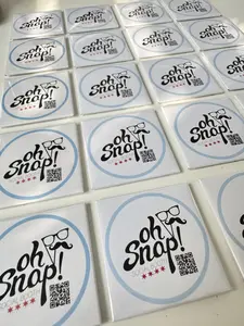2in x 2in Custom Business Branding Magnets Custom Square Logo Scratch Resistant Business Fridge Card Event Trade Craft Show Markets Logo Branding | Magnet Business Cards | QR Code Business Cards | Business Cards for Business | Business Cards