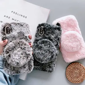 Plush Mirror Holder Design Cute Case