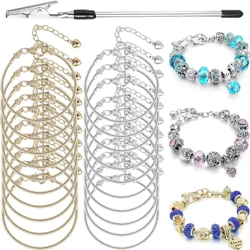 20PCS 6.3 Inch Snake Bracelet with Brace