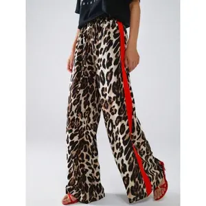 Women's Leopard Print Pants, Casual Comfy Trousers for Daily Wear, Ladies Bottoms for All Seasons, Leopard Print Pajama Pants, Relaxed Fit Loungewear Nightwear Womenswear