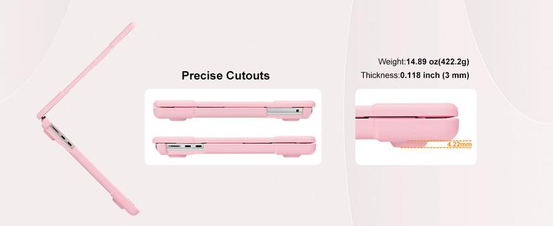 MOSISO Compatible with MacBook Air 13 inch Case 2025-2022 M4 A3240 M3 A3113 M2 A2681, Heavy Duty Hard Shell with Fold Kickstand&Keyboard Cover&Screen Film for MacBook Air 13.6 inch Case